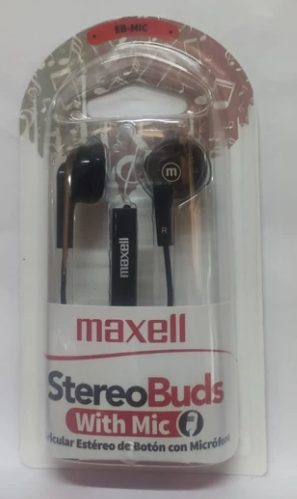 Maxell audífono estéreo con micrófono Eb-mic negro 347360